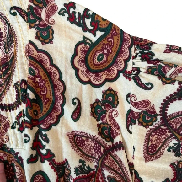 Zara Paisley Mini Dress Multi-Color. Size Medium. - Picture 6 of 11